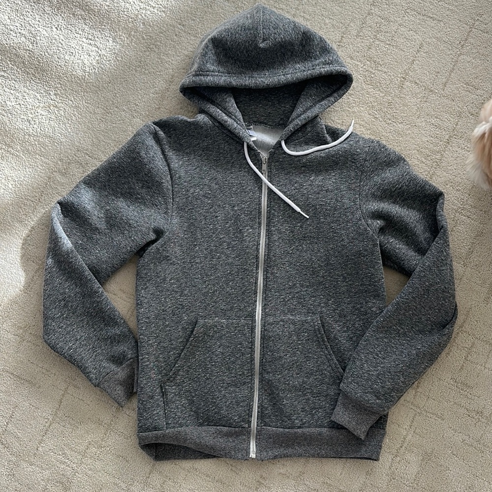 Never worn American apparel zip up hoodie